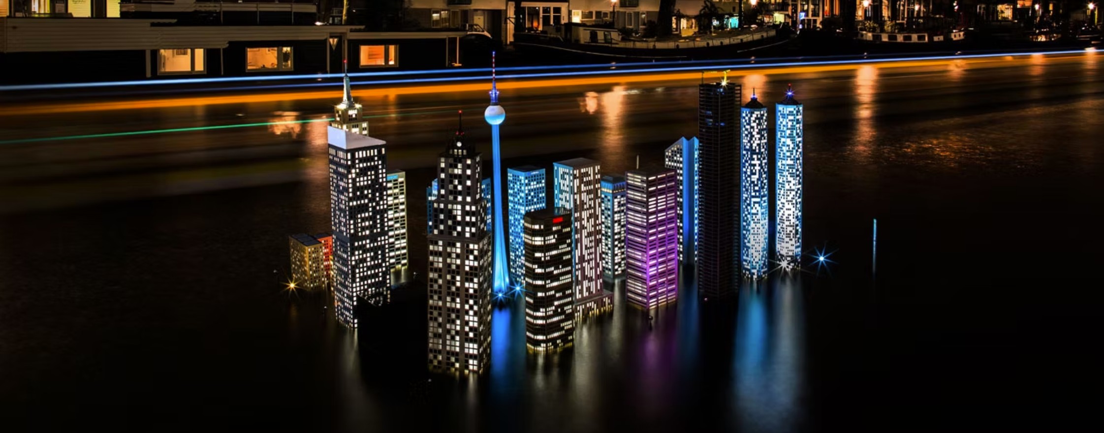 Atlantis – ljusinstallation på Amsterdam Light Festival
